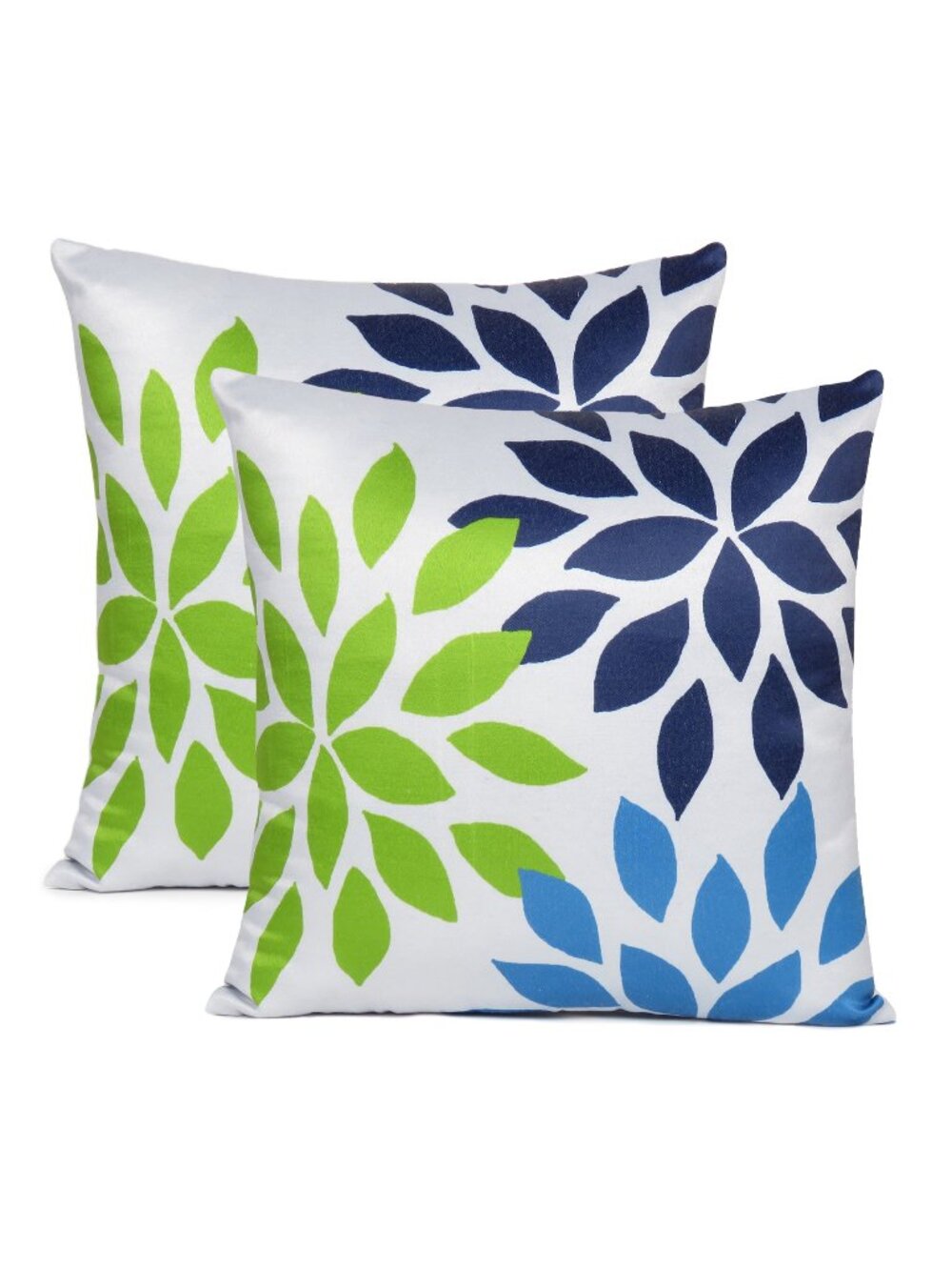 Oussum Sofa Cushion Cover Flower Burst Cotton Pillow Case Set of 2